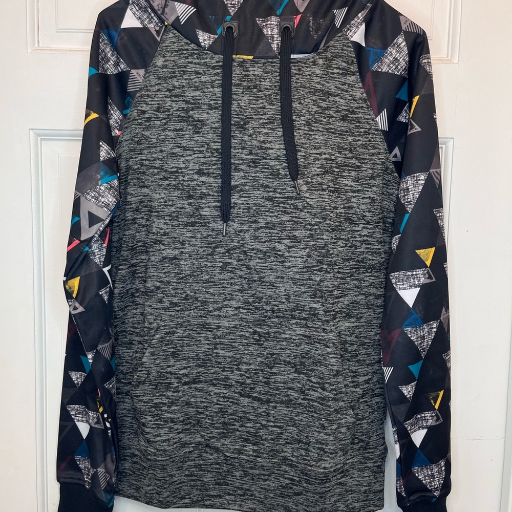 Empyre Multicolor Geometric Hoodie Sweater